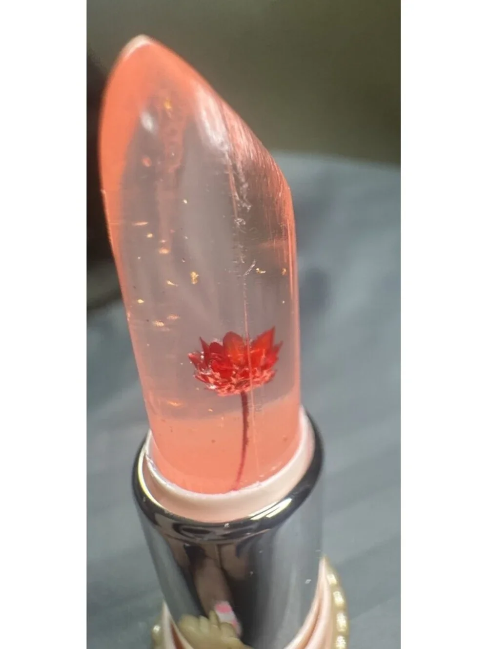 Firestyly Gold Foil Flower Color Changing Lipstick #03 Pink Clear Floral 3.5g